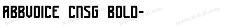 abbvoice cnsg bold字体转换